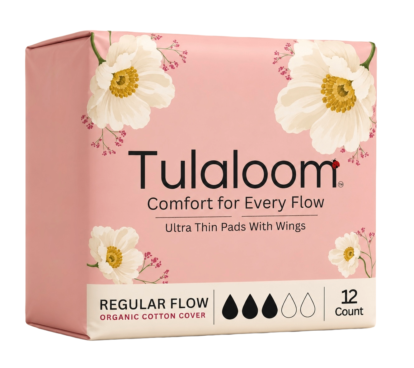 Regular Flow Pads with wings - 12ct
